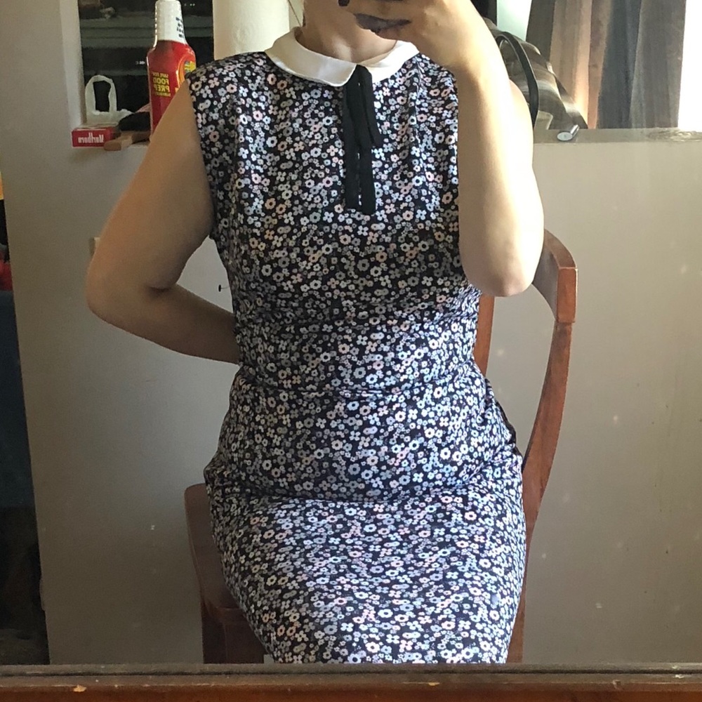 Collared Floral Dress